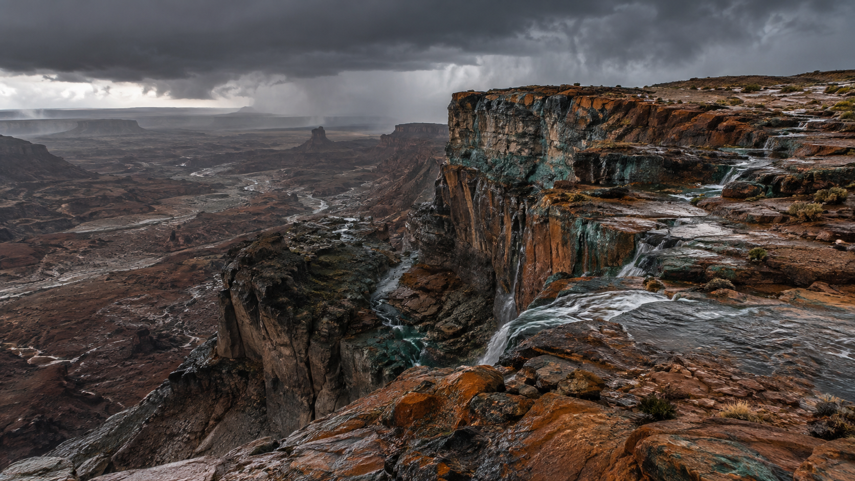Malachite geological landscape