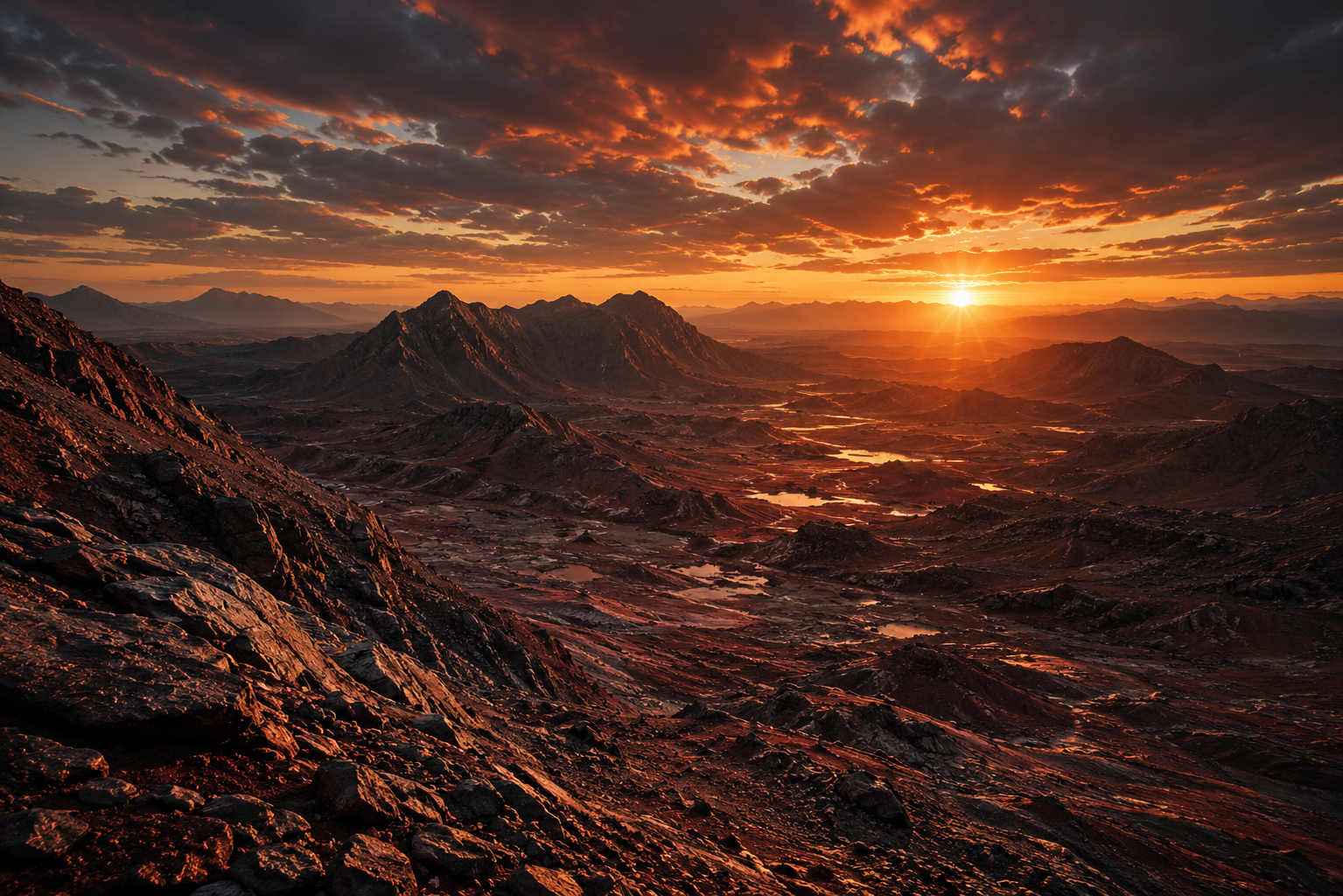 Hematite geological landscape